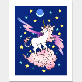 Space Unicorn Posters and Art